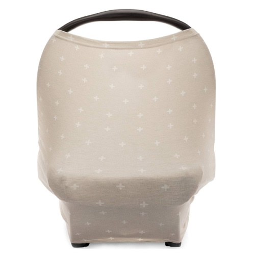 Parker Baby 4 in 1 Car Seat Cover for Girls and Boys - Stretchy Carseat Canopy, Nursing Cover, Grocery Cart Cover, High Chair Cover - "Desert"