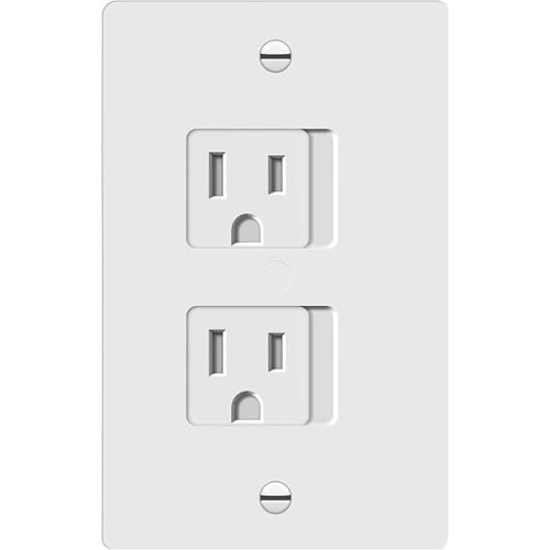 ENERLITES Child Proof Outlet Cover, Self-Closing, Fits Both Duplex and Decorator Outlet, Safety Design, Tamper-Resistant Socket Plug for Receptacle, Size 4.68" x 2.93", 8800-TR, White