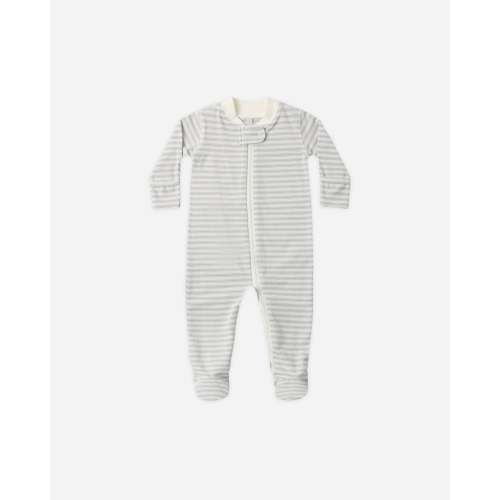 Zip Long Sleeve Sleeper Footie Cloud Stripe – Quincy Mae