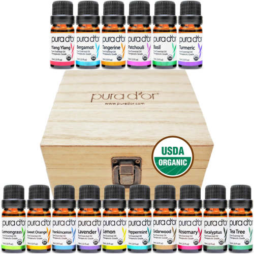 USDA Organic Therapeutic Grade Sweet 16 Essential Oil Set - PURA D’OR