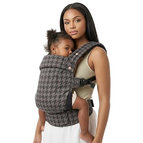 Baby Carrier Newborn to Toddler- Ergonomic,Cozy and Lightweight Infant Carrier for 7-40lbs,3 Carry Positions Newborn Carrier,Gray