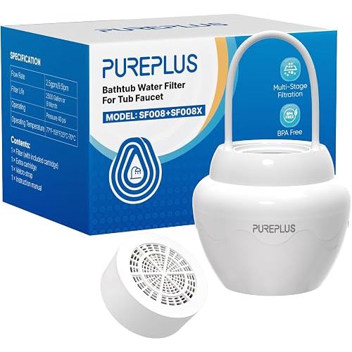 PUREPLUS Bathtub Bath Water Filter for Tub