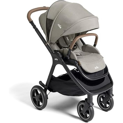 Joie, Kava 3-in-1 Stroller - Versatile, All-Wheel Suspension, Reversible Seat, Travel System Compatible and Detachable Crossbody Bag (Dove)