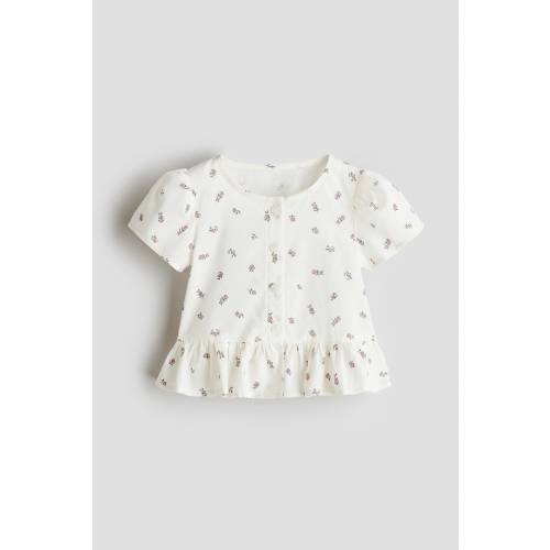 SHORT-SLEEVED COTTON BLOUSE