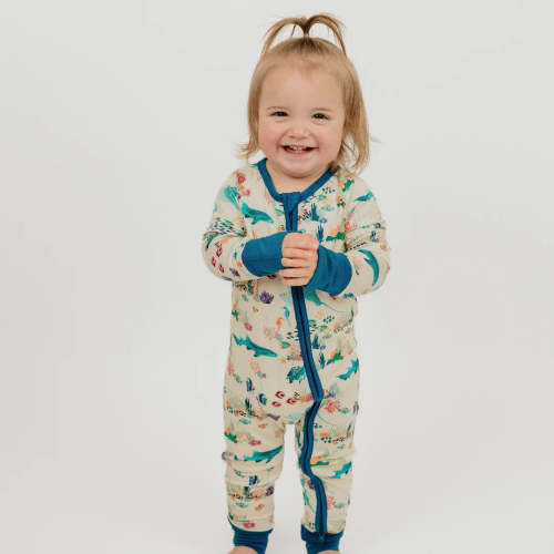 Coral Reef Bamboo Convertible Baby Pajama