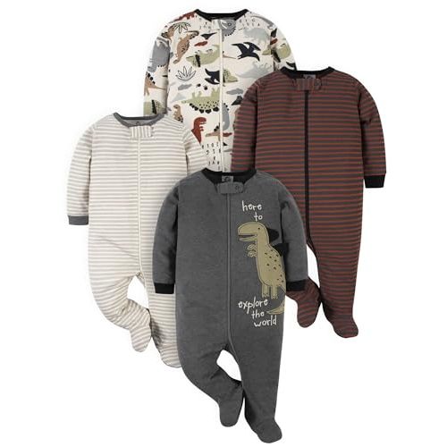 Gerber baby-boys 4 Pack Sleep 'N Play Footie