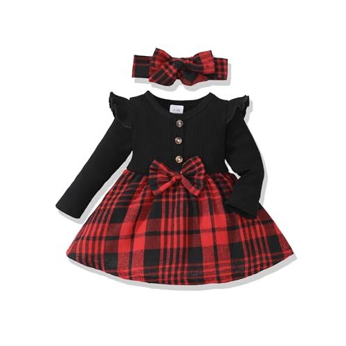 Baby Girl Dresses Clothes Infant Newborn Plaid Tutu Tulle Dress Party Birthday Princess Flower Dresses for Girls