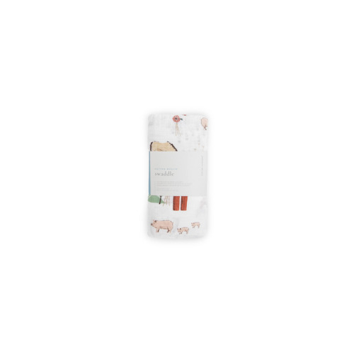 Little Unicorn Cotton Muslin Single Farmyard
