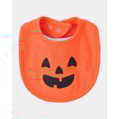 Baby Halloween Jack-O-Lantern Pumpkin Bib - Orange - Carter's | Carter's