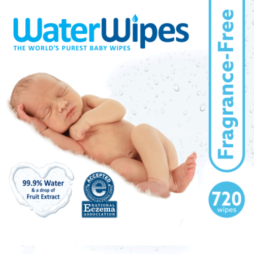 WaterWipes Sensitive Baby Wipes, Fragrance-Free, 720 Count