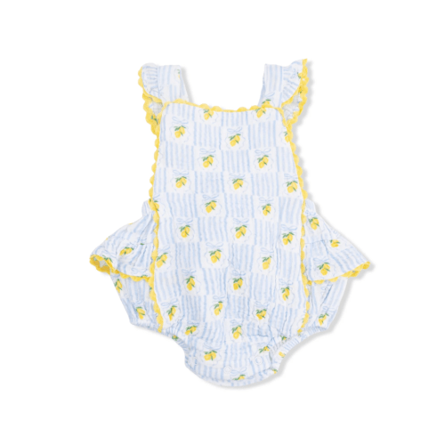 Lovely Lemons Ric Rac Ruffle Sunsuit – Pickering Boxwood