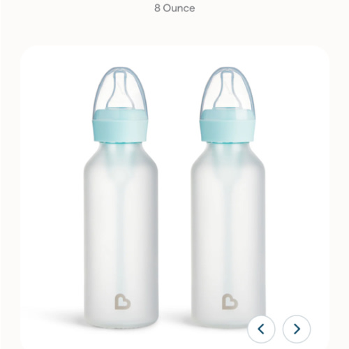 Bond® Silicone Glass Bottle 8oz, 2pk | Munchkin