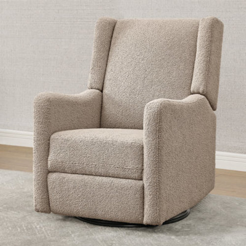 Mercer Electronic Power Recliner and Swivel Glider with USB Port in Performance Fabric, Pearl | Wayfair