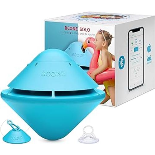 Solo Pool Alarm: Pool Alarms for Inground Pools and Above Ground, Floating Pool Alarm Not ASTM F2208 Certified, Bluetooth App, No alerts to Mobile Phone, Not Compatible with BCone Pool Safety Alarms