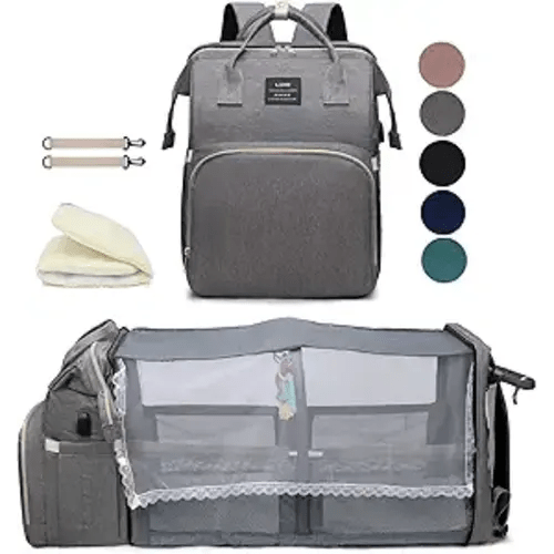 houscly Diaper Bags Backpack for Baby Boy : Large Baby Bag for Boys Girls Mom Toddler Women Men Dad Big Travel Newborn Essential Baby Registry Search Must Haves Grey