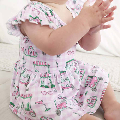 Sleeveless Twirl Bodysuit | Birdie Babes Pink