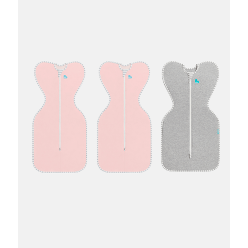 Swaddle Up Starter Bundle | 1.0 TOG | Dusty Pink 2 | Gray