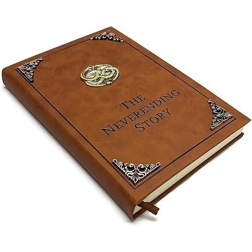 The Neverending Story Book Auryn Bastian Atreyu Replica Novel Brown