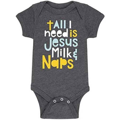 Solid Light - Jesus Milk Naps - Infant Baby One Piece