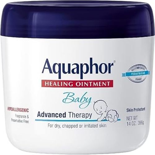 Aquaphor Baby Healing Ointment - Advance Therapy for Diaper Rash, Chapped Cheeks and Minor Scrapes - 14 Ounce (Pack of 1) Jar