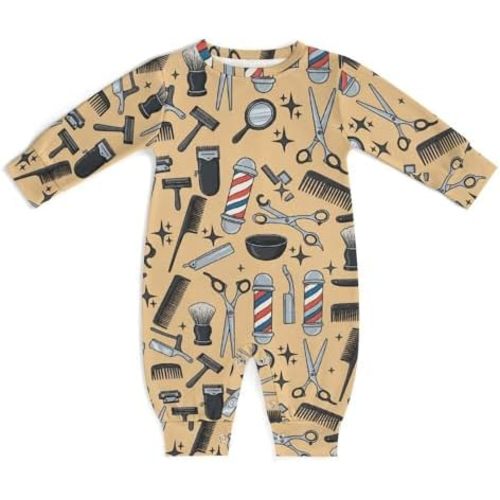 Infant Baby Boys Girls Jumpsuit Long Sleeve Romper Bay Rum Shaving Essentials One-Piece Clothes Outfits