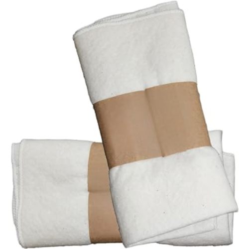 2 Pcs Organic Cotton Flannel for Castor Oil Pack Wrap, Reusable Castor Oil Compress for Stomach, Abdomen, Joints & Other Areas