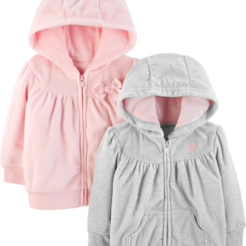 Simple Joys by Carter's girls 2-pack Full Zip Hoodies