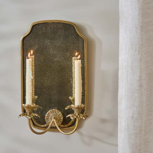 Maven Mirrored Double Wall Sconce