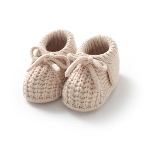 Wugugu Baby Booties Newborn Boys Girls First Walkers Soft Knit Infant Sock Shoes Cozy Crochet Toddler Crib Boots