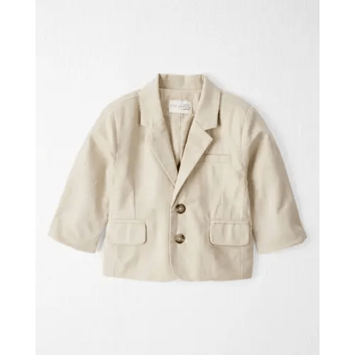 Baby Linen Blazer Made with Organic Cotton - Khaki - Little Planet | Carter's