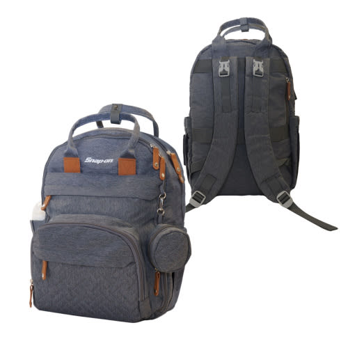Grey Diaper Backpack: Snap-on Consumer