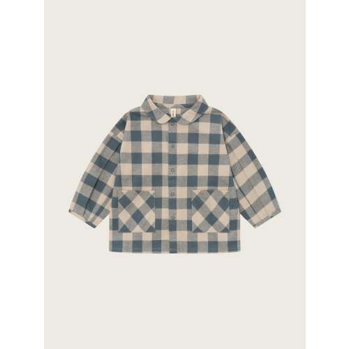 Fog Blue Gingham Lodge Shirt