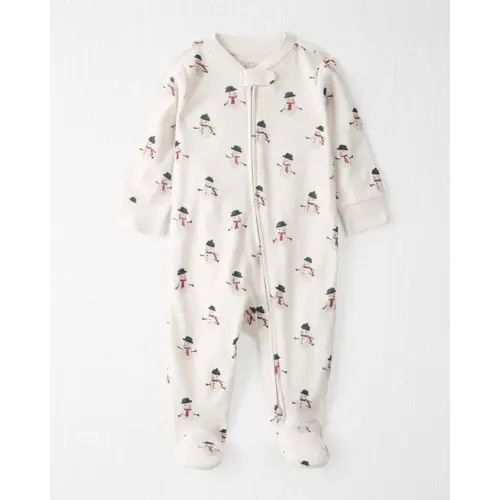 Baby Organic Cotton Sleep & Play Pajamas in Snowman - Little Planet | Carter's