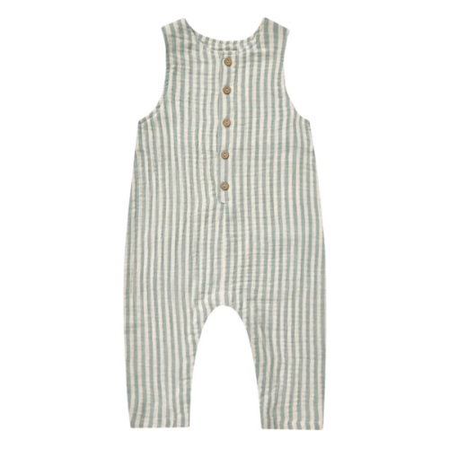Button Jumpsuit | Summer Stripe