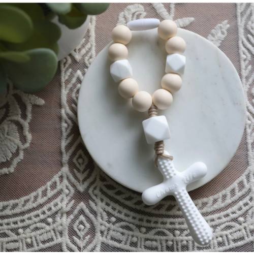 Silicone Decade Rosary Teether | Psalm | Chews Life