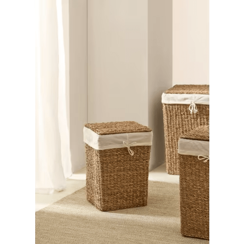 Large seagrass laundry basket - Home | MANGO USA