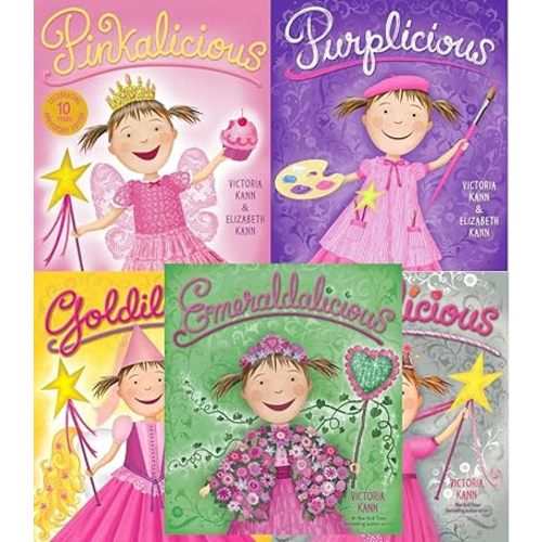 Pinkalicious hardback Pack 5 Book Set: Emeraldalicious; Pinkalicious; Purplicious; Goldilicious; Silverlicious