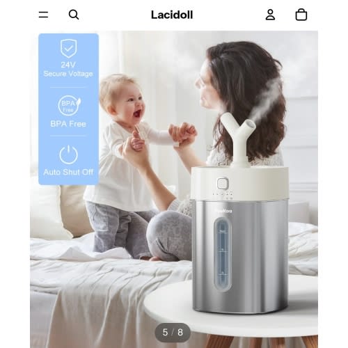 Stainless Steel Cool Mist Humidifier Easy to Clean | 0114 – Lacidoll
