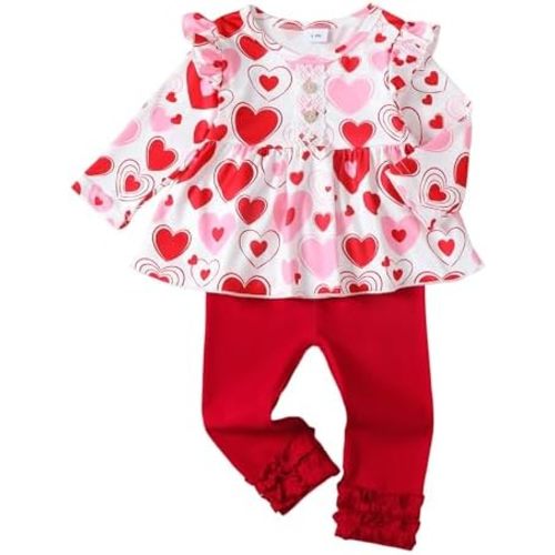 Baby Girl Clothes Toddler Girl Outfits Ruffle Shirt Pants Cute Infant Outfit Set Baby Girl Fall Winter Clothes