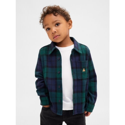 Baby & Toddler Knit Jersey Plaid Shirt