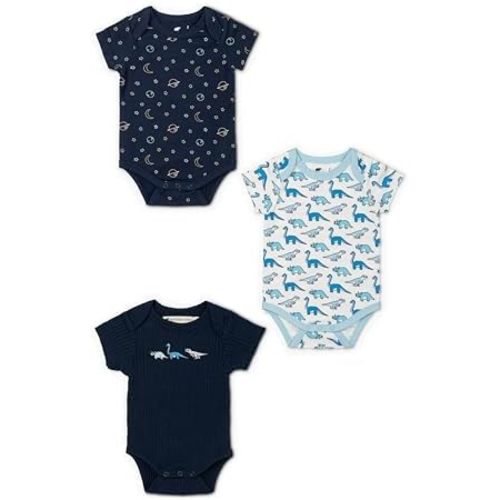 MONICA + ANDY Baby Organic Short Sleeve Jack + Jill Bodysuit