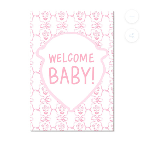Baby Milestone Cards: Pink + Green Set