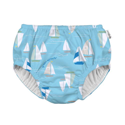Green Sprouts Baby Eco Pull-Up Reusable Swim Diaper, Size 3M- 4T