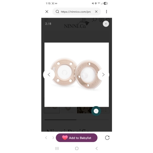 Ninni Pacifier- Oatmeal 2 Pack Pacifier Like Breast – Ninni Co