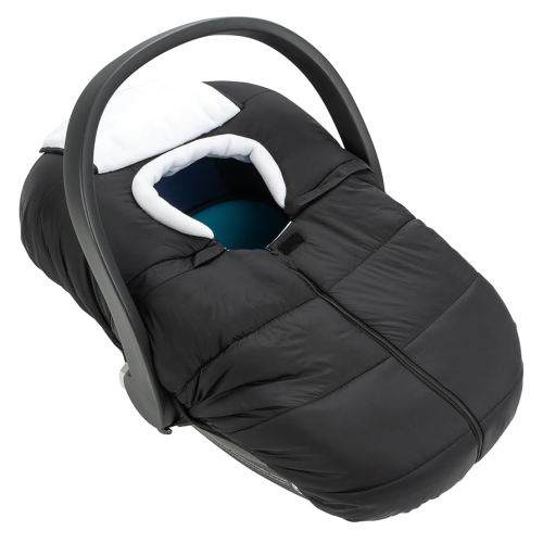 SERAPHY Car Seat Cover Baby Winter Carseat Cover for Babies, Universal Warm Infant Car Seat Canopy & Stroller Covers Accessories for Newborn Boy Girl Essentials, Black