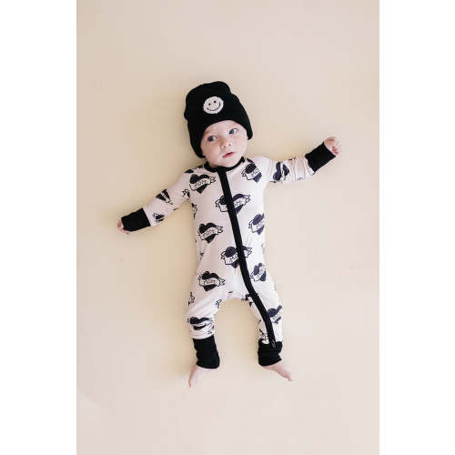 Bamboo Zip Romper | Mom Tattoo – The Rocking Horse Co.