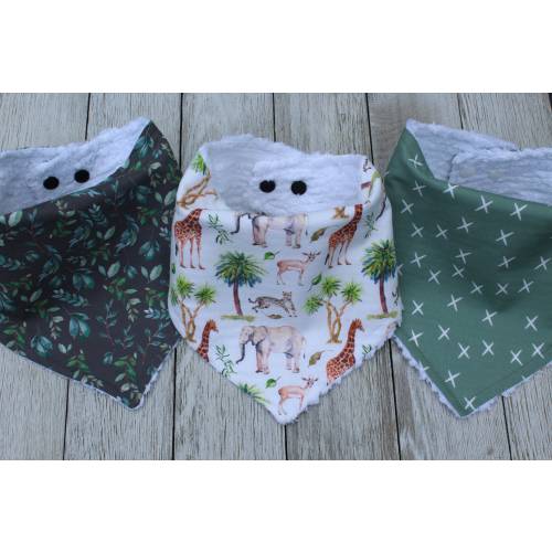Safari Baby Shower Gift | Neutral Baby Shower Gift | Baby Shower Gift | New Mom Gift | Bandana Bibs | Drool Bib | Jungle Baby Shower Gift