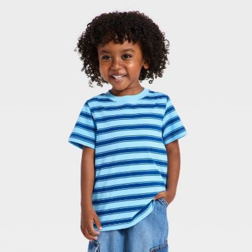 Toddler Boys' Classic Fit Graphic T-Shirt - Cat & Jack™ Blue 4T