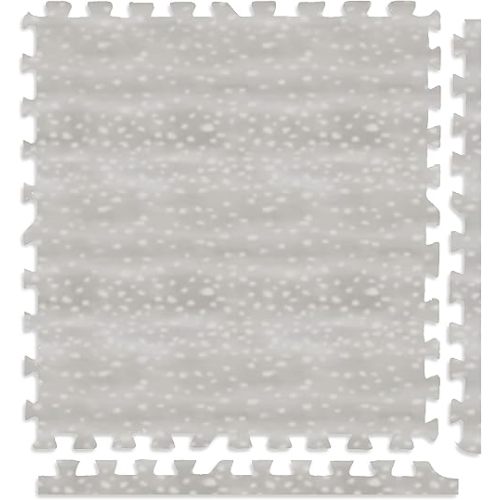 Play Platoon Large Kids Mats for Floors, 9 Tile 72 x 72 inch, Non-Toxic with Extra-Thick Interlocking Tiles, 24 x 24 in. Puzzle Mat Pieces with Border, Neutral Playmat Rug for Toddlers & Children