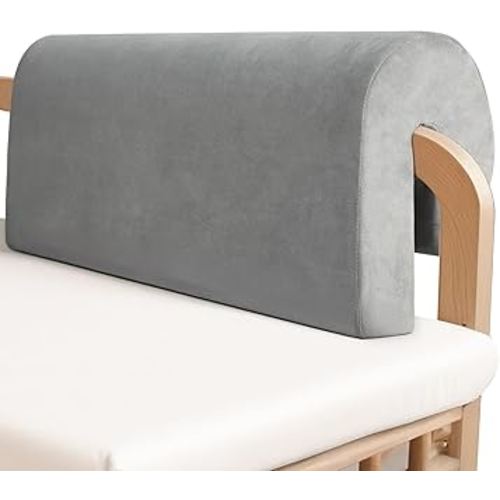 Toddlers' Bed Rail Bumpers Protector, Children's Bed Guardrail Padding, Soft Cushioned Barrier, Increased Height, Easy to Install, Washable Cover, Fits Floor, Bunk & Loft, 3 Ft, Gray, 1Pack